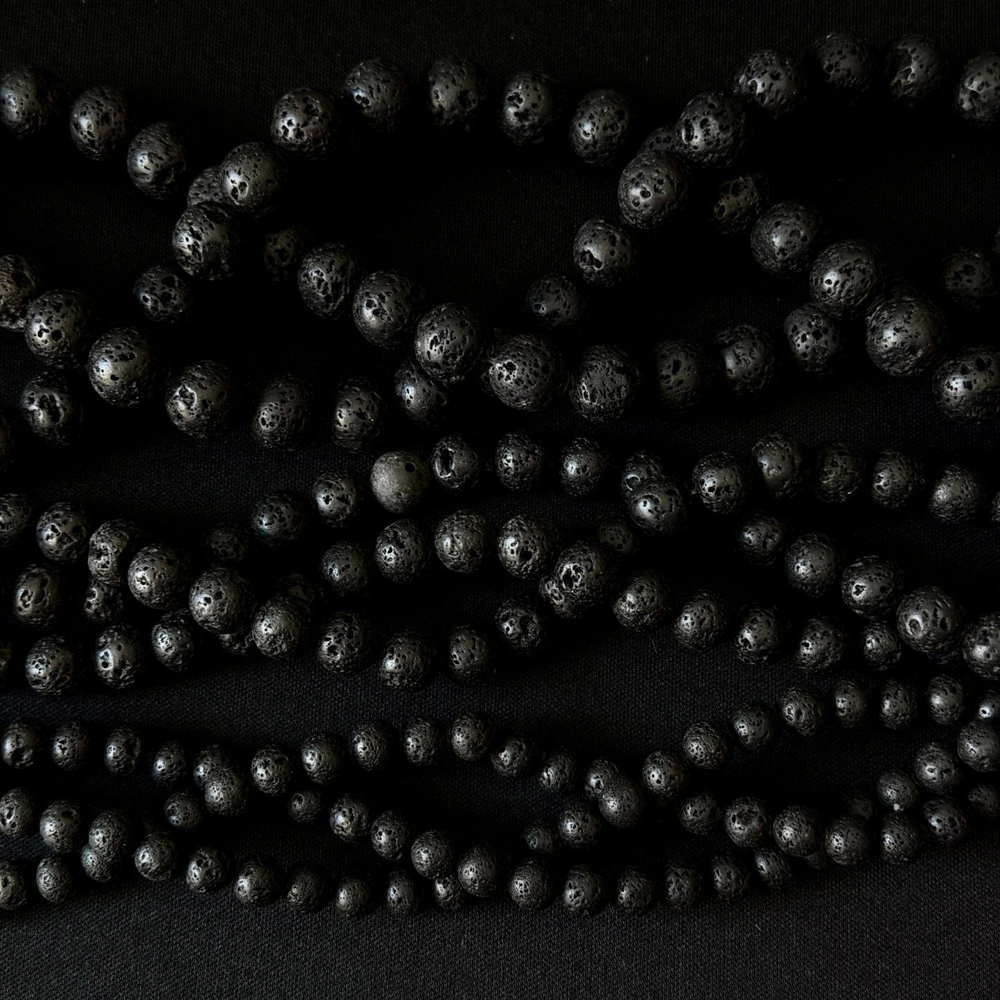 Natural Black Lava Rock Beads 6mm 8mm 10mm