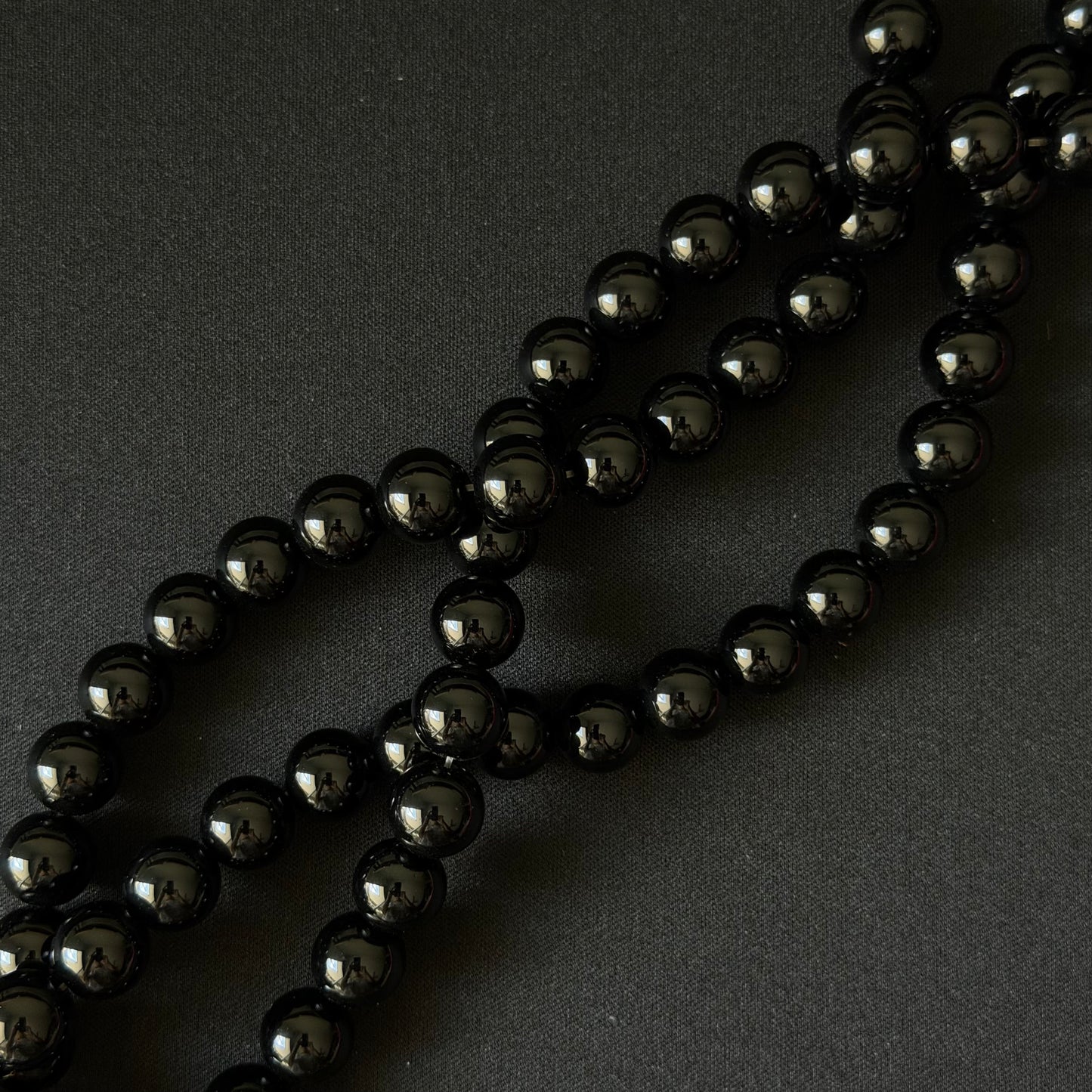 Black Onyx smooth round 2mm-12mm