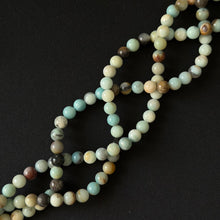 Multi color Amazonite smooth round 8mm