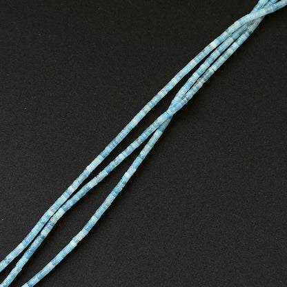 Natural Aquamarine Heishi Disc Beads 2x4mm