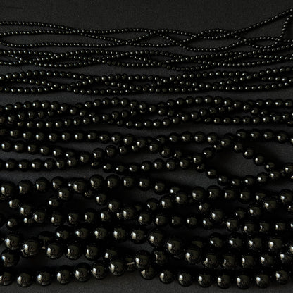 Black Onyx smooth round 2mm-12mm