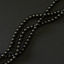 Natural Black Tourmaline Smooth Round Beads 6mm 8mm