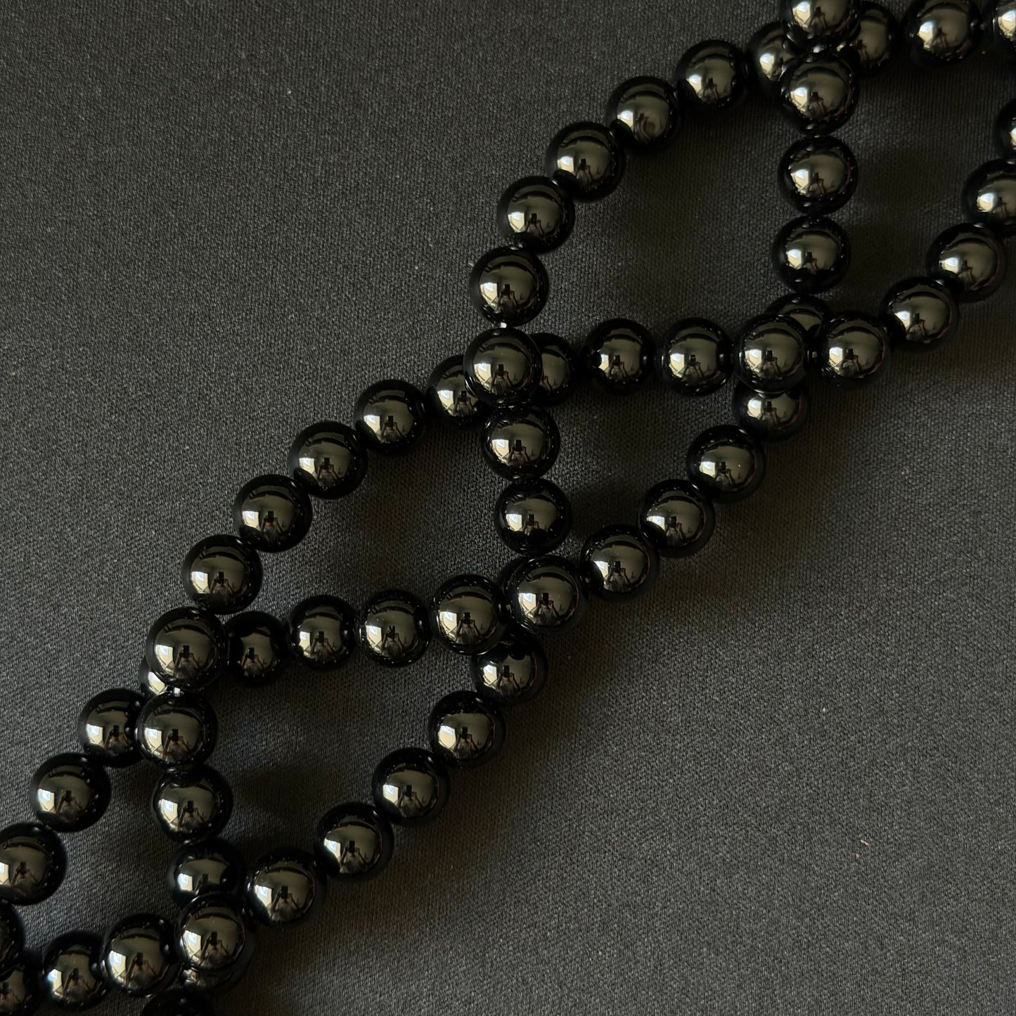 Black Onyx smooth round 2mm-12mm