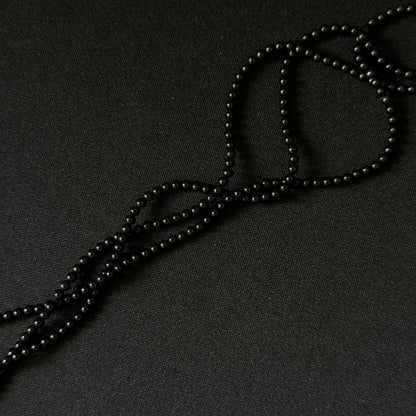Black Onyx smooth round 2mm-12mm