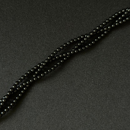 Black Onyx smooth round 2mm-12mm