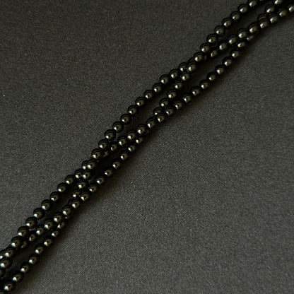 Black Onyx smooth round 2mm-12mm