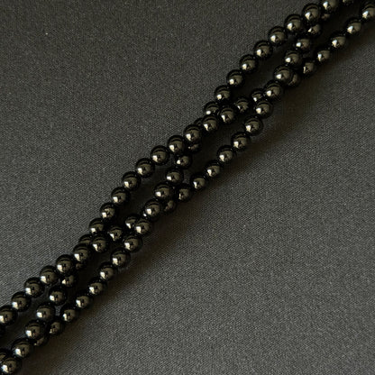 Black Onyx smooth round 2mm-12mm