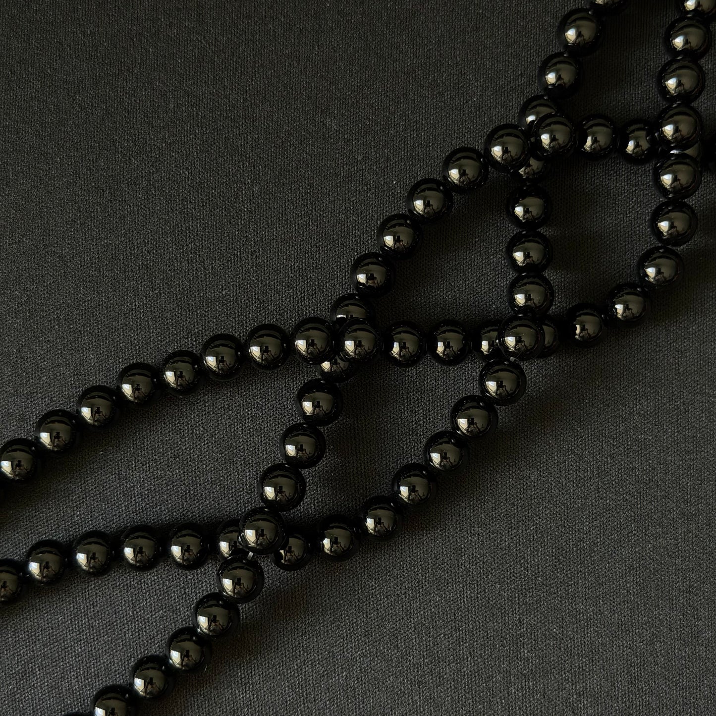 Black Onyx smooth round 2mm-12mm