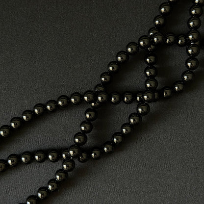 Black Onyx smooth round 2mm-12mm
