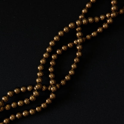 Copper Hematite Smooth Round Beads 4mm 6mm 8mm
