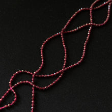 Natural Garnet Faceted Round Beads 3mm 4mm