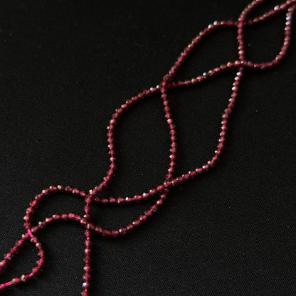 Natural Garnet Faceted Round Beads 3mm 4mm
