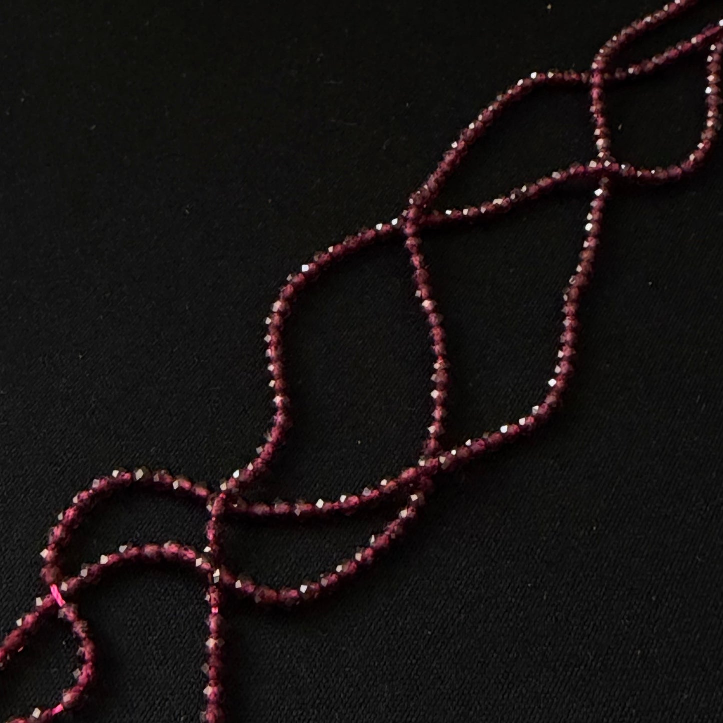 Natural Garnet Faceted Round Beads 3mm 4mm