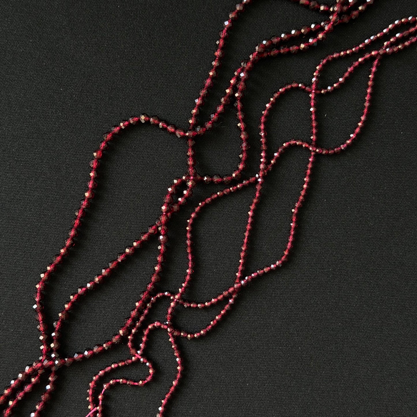 Natural Garnet Faceted Round Beads 3mm 4mm