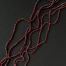 Natural Garnet Faceted Round Beads 3mm 4mm