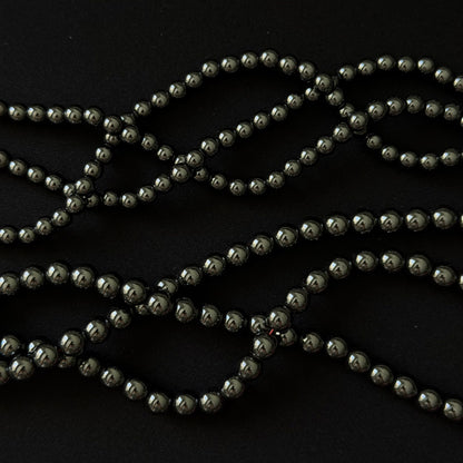 Gray Hematite Smooth Round Beads 6mm 8mm