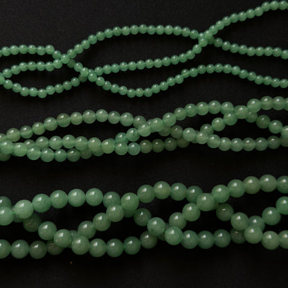 Green Aventurine smooth round 4mm 6mm 8mm