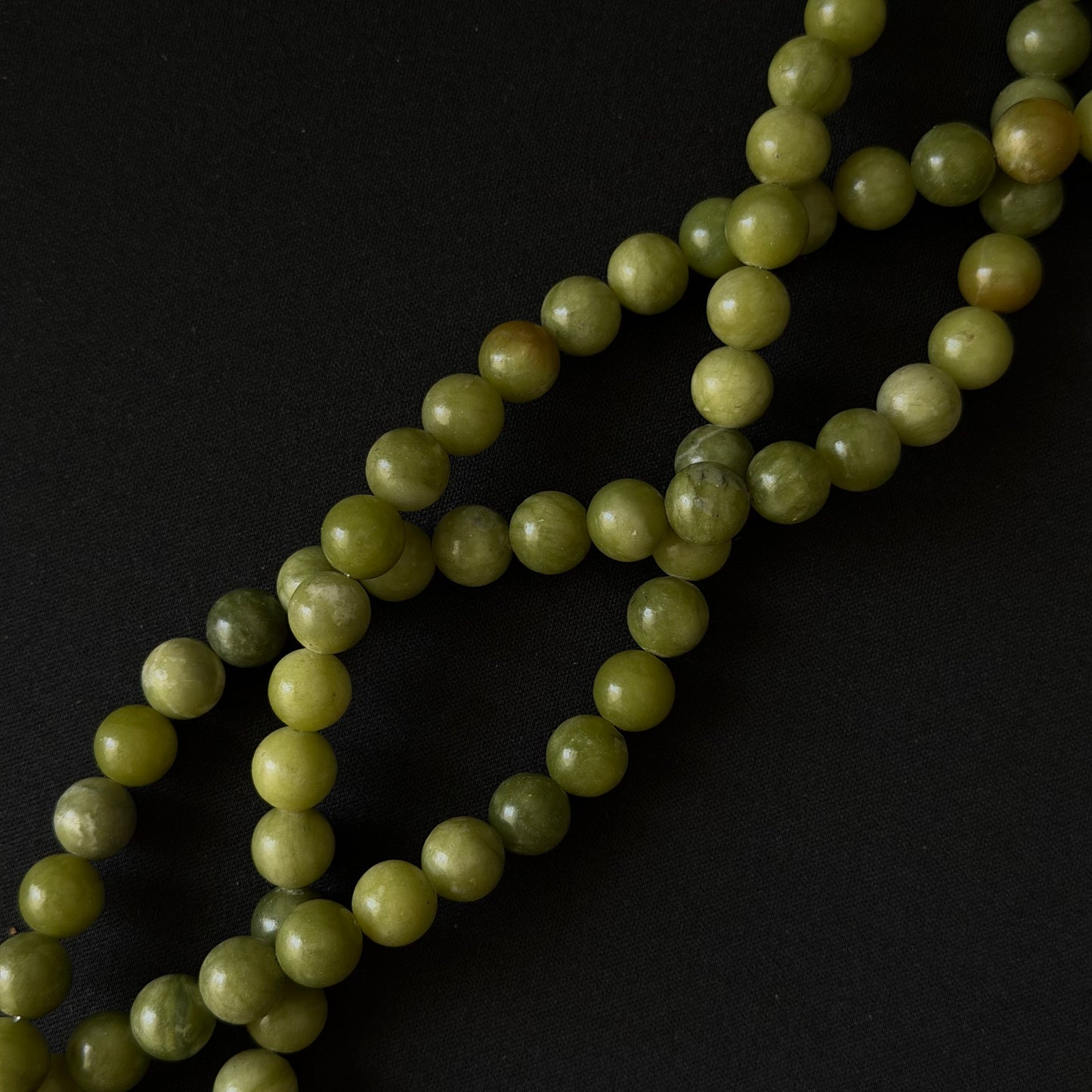 Natural Chinese Green Jade Smooth Round Beads 6mm 8mm 10mm