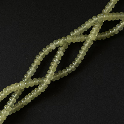 Light Green Dyed Jade Smooth Rondelle Beads 5x8mm