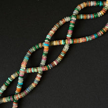 Mixed Gemstone Smooth Rondelle Beads 2x6mm