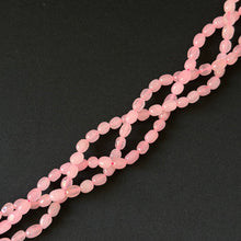 Rose Quartz Color Dyed Jade Pebble Beads 8x10mm