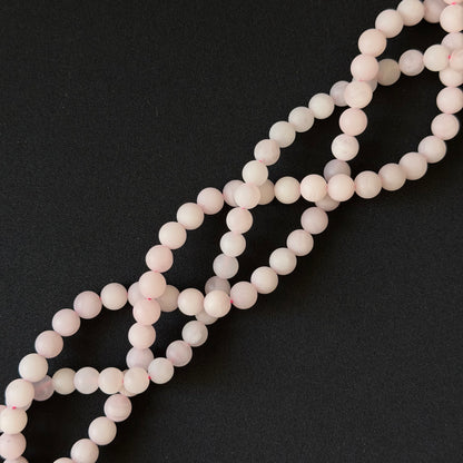 Rose Quartz Matte Round Beads 8mm