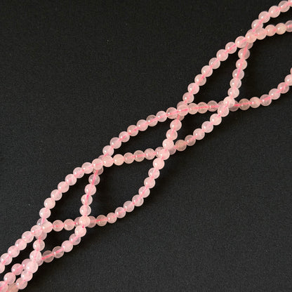 Rose Quartz Smooth Round Beads 4mm 6mm 8mm 10mm
