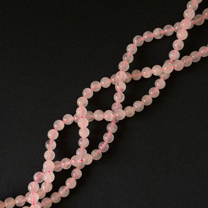 Rose Quartz Smooth Round Beads 4mm 6mm 8mm 10mm