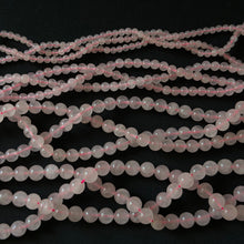 Rose Quartz Smooth Round Beads 4mm 6mm 8mm 10mm