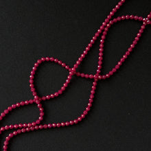 Natural Ruby Faceted Round Beads 4mm