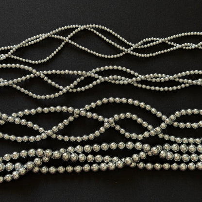 Silver Hematite Smooth Round Beads 3mm 4mm 6mm 8mm