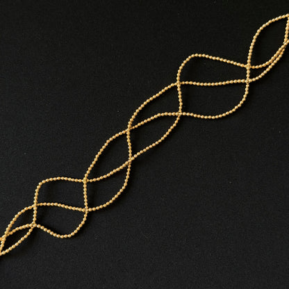 Titanium 14K Gold Plated Hematite Smooth Round Beads 2mm 3mm 4mm 6mm
