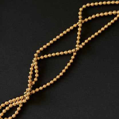 Titanium 14K Gold Plated Hematite Smooth Round Beads 2mm 3mm 4mm 6mm
