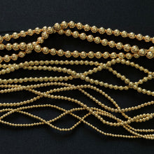 Titanium 14K Gold Plated Hematite Smooth Round Beads 2mm 3mm 4mm 6mm