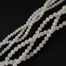 Natural White Jade Smooth Round Beads 6mm 8mm