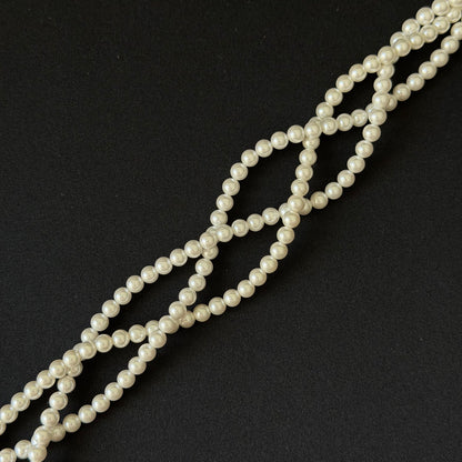 White Shell Pearl Smooth Round Beads 4mm 6mm 8mm 10mm 12mm