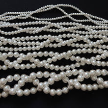 White Shell Pearl Smooth Round Beads 4mm 6mm 8mm 10mm 12mm