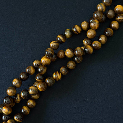 Yellow Tiger Eye Smooth Round Beads 4mm 6mm 8mm 10mm