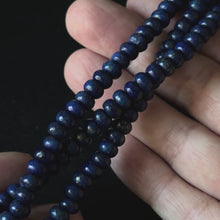 Lapis Smooth Rondelle Beads Size 4x6mm 5x8mm 15.5''Strand