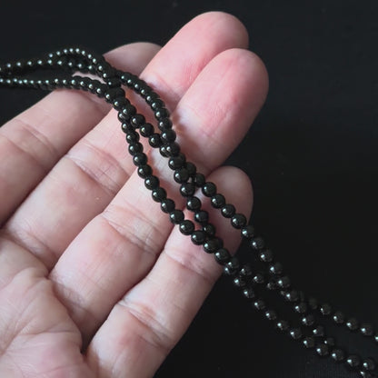 Black Onyx smooth round 2mm-12mm