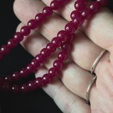 Ruby Smooth Round Beads 6mm 8mm
