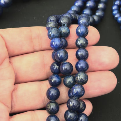 Lapis Lazuli Smooth Round Beads 4mm 6mm 8mm 10mm