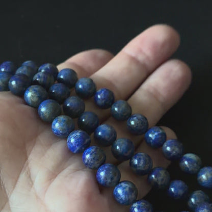 Natural Lapis Smooth Round Beads Beads 6mm 8mm 10mm