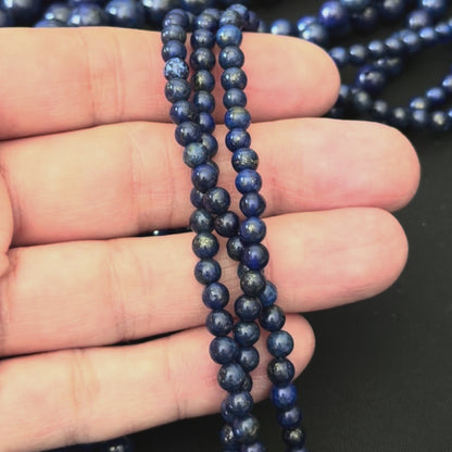 Lapis Lazuli Smooth Round Beads 4mm 6mm 8mm 10mm