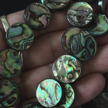 Abalone Coin Shape Size 16mm 15.5" Strand