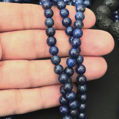 Lapis Lazuli Smooth Round Beads 4mm 6mm 8mm 10mm