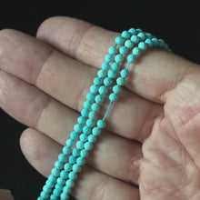 Blue Turquoise Faceted Round Size Beads 3mm