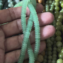 Natural Green Aventurine Smooth Rondelle Beads 2x6mm
