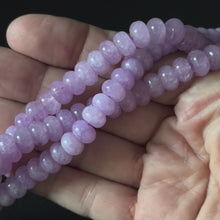 Kunzite Color Dyed Jade Smooth Rondelle Beads 5x8mm