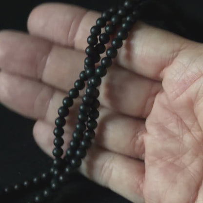 Black Onyx Matte Round Beads 4mm 6mm 8mm 10mm